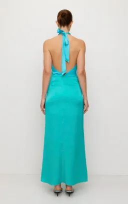 The Wolf Gang Oahu Slip Maxi Dress Aquamarine Size L/AU 12 for rent on The Volte - image 4