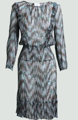 Once Was Silk Midi Multi with Cotton Slip Size 8 for rent on The Volte - image 1