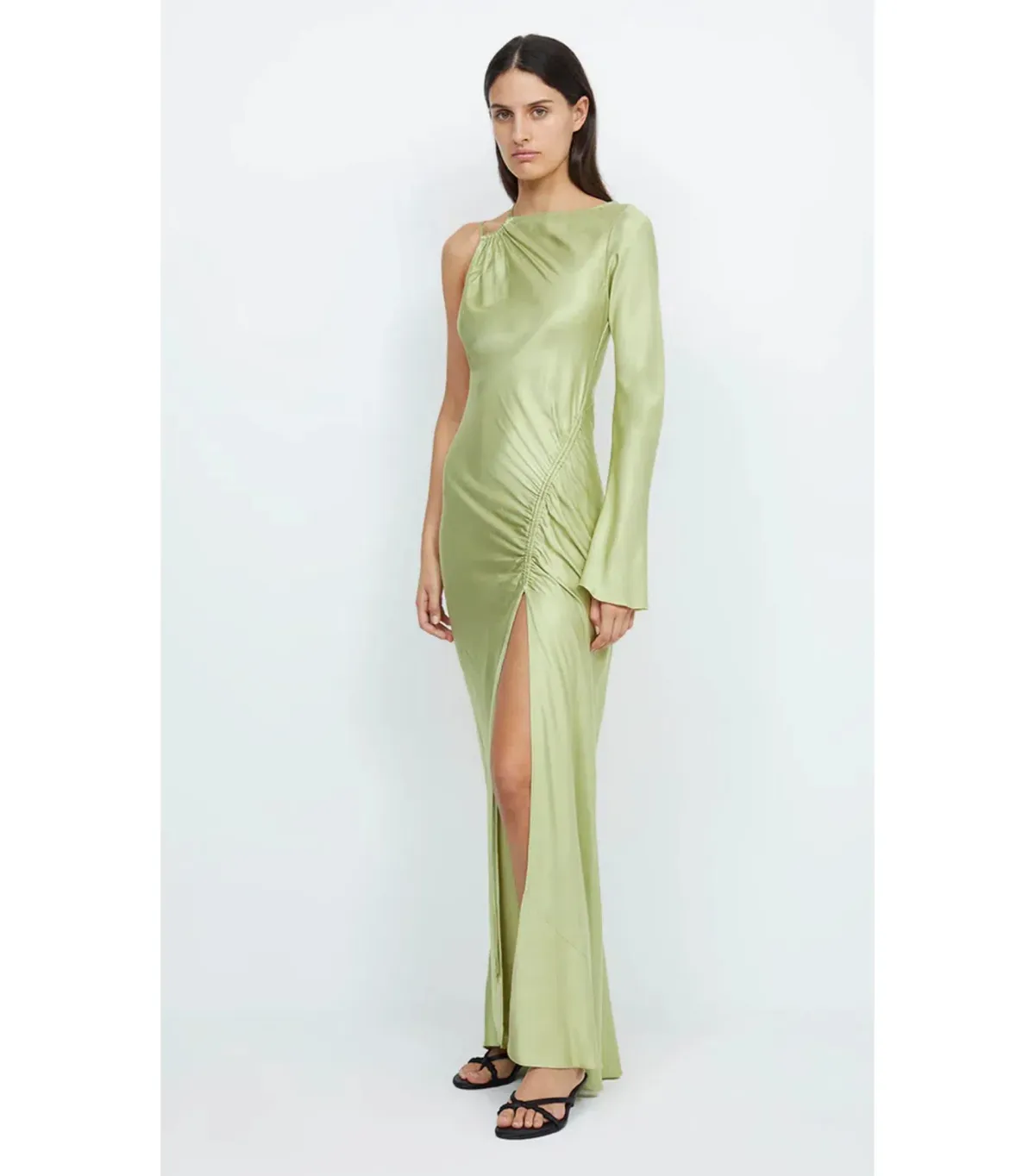 Bec & Bridge Kai Asym Maxi Dress Pear Size AU 6 - Image 2