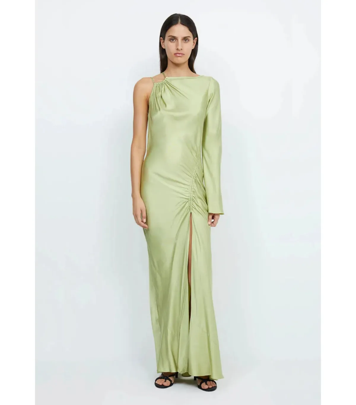 Bec & Bridge Kai Asym Maxi Dress Pear Size AU 6 - Image 1