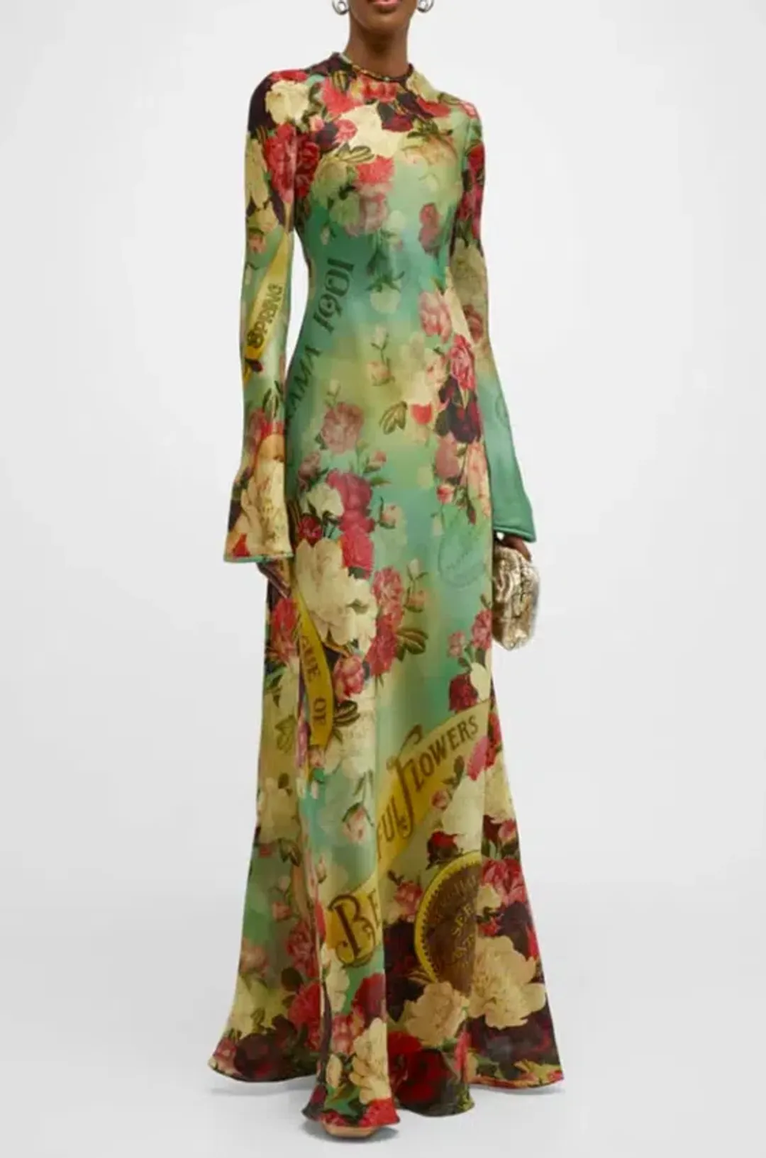 Zimmermann Wonderland Silk Bias Maxi Slip Dress Size AU 12 for rent on The Volte - main image