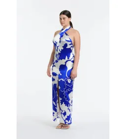 Sir The Label Esme Halter Midi Dress Merce Abstract Print Size 0 / AU 6 for rent on The Volte - image 2