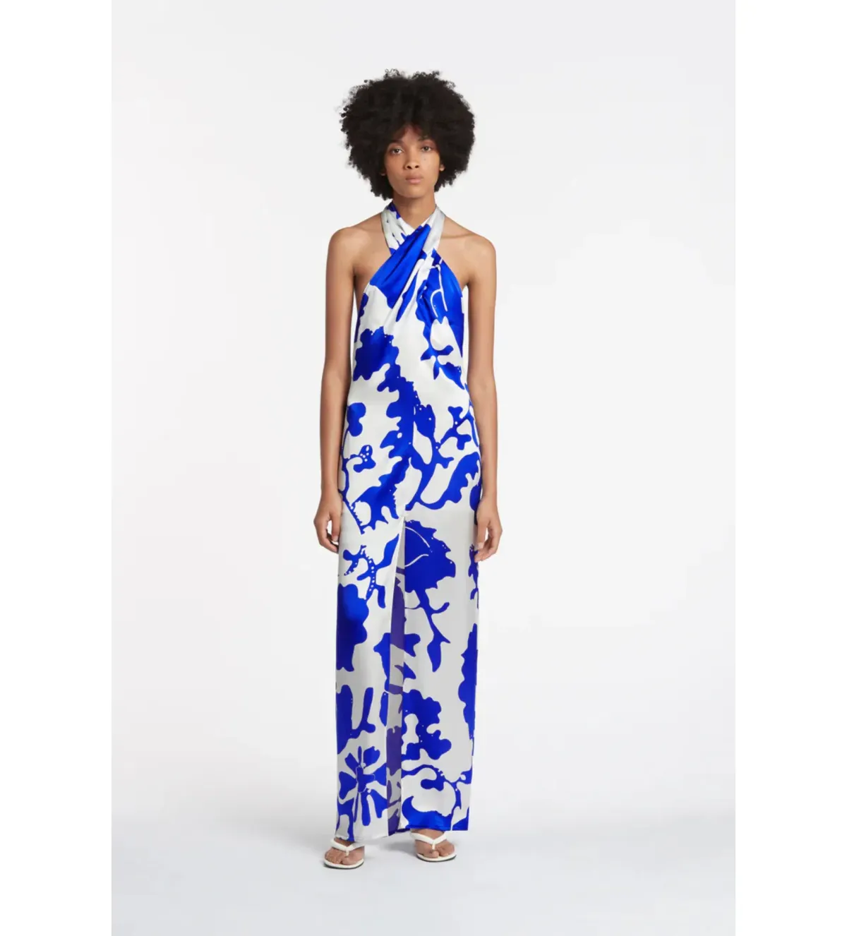 Sir The Label Esme Halter Midi Dress Merce Abstract Print Size 0 / AU 6 - Image 1