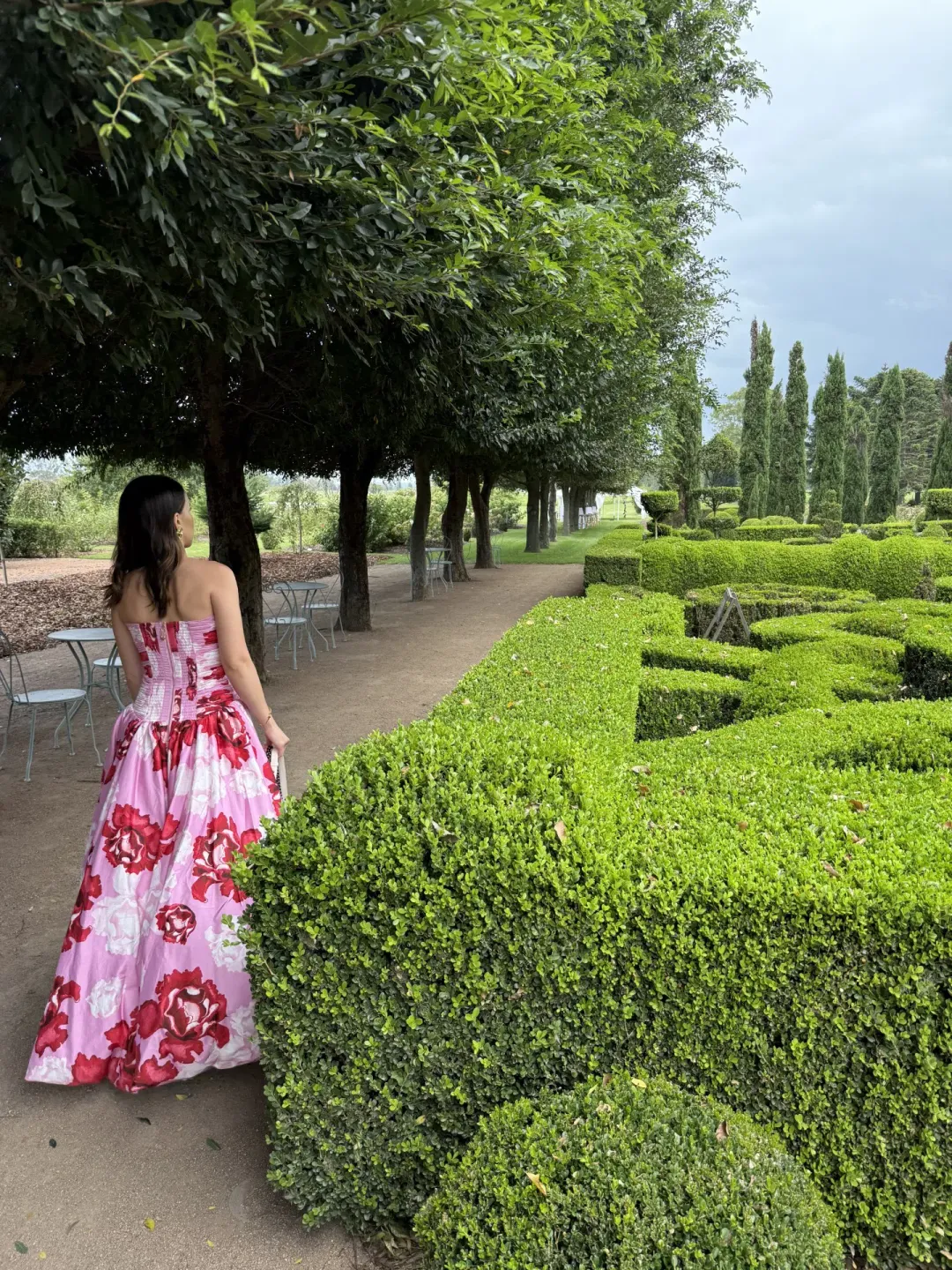 AJE Behold Maxi Dress Pink Boldy Blooming Size 8 for rent on The Volte - main image