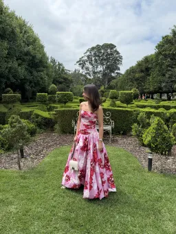 AJE Behold Maxi Dress Pink Boldy Blooming Size 8 for rent on The Volte - image 2