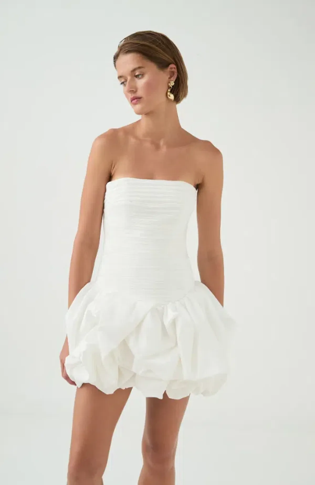 AJE Violette Bubble Hem Mini Dress Size 6 - Image 3