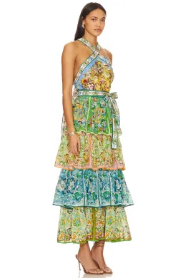 Alemais Dreamer Halter Tier Maxi Dress Multi Size 12 for rent on The Volte - image 3