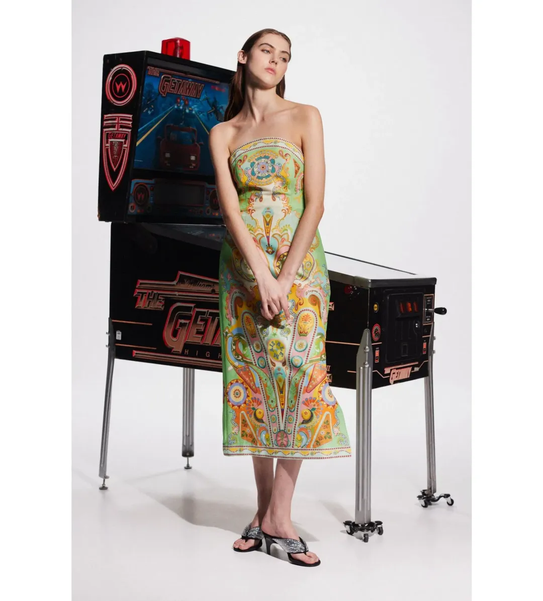Alemais Pinball Bodice Dress Print Size 12 for rent on The Volte - main image