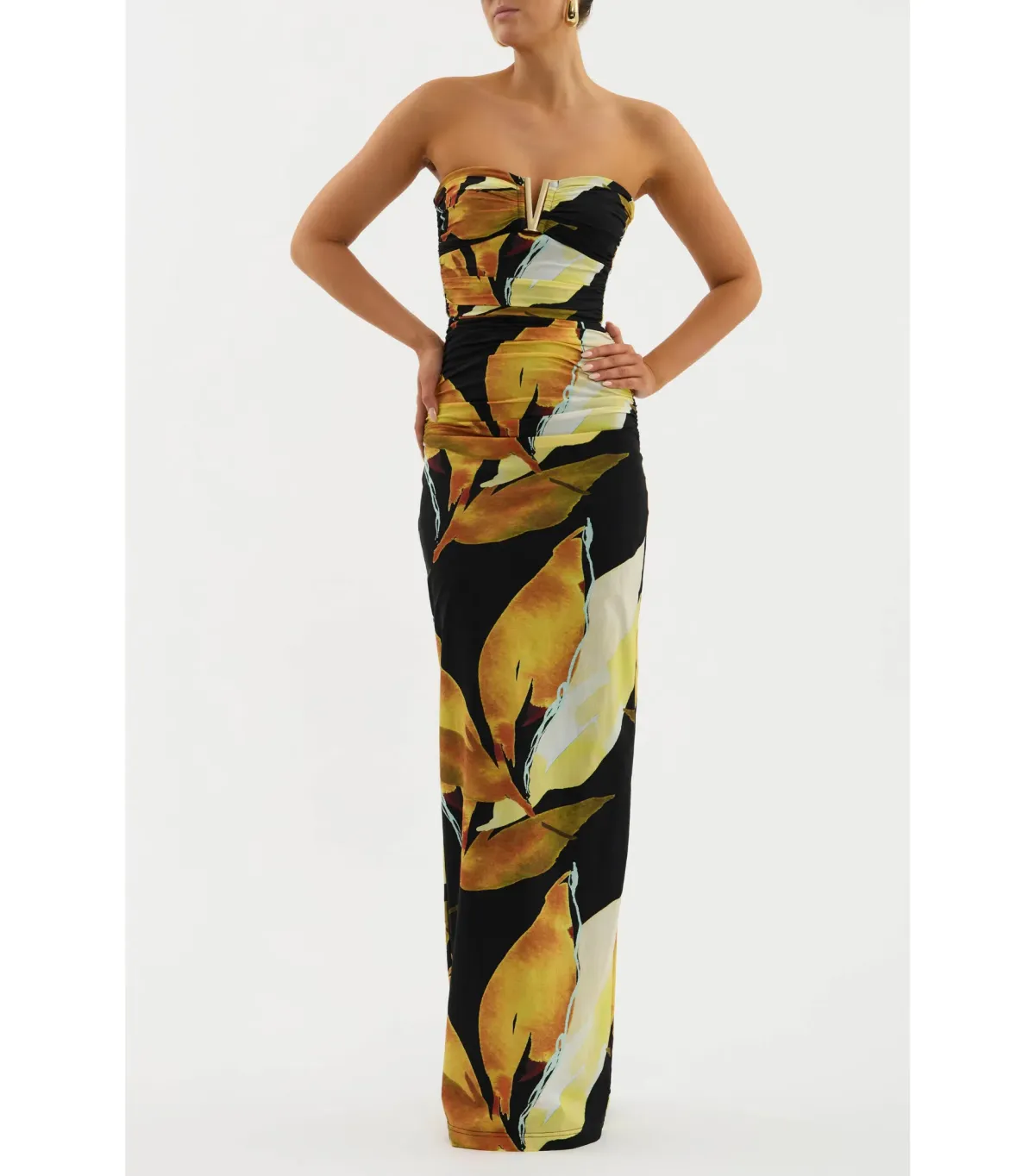 Rebecca Vallance Paradise of Petals Gown Print Size AU 10 for rent on The Volte - main image