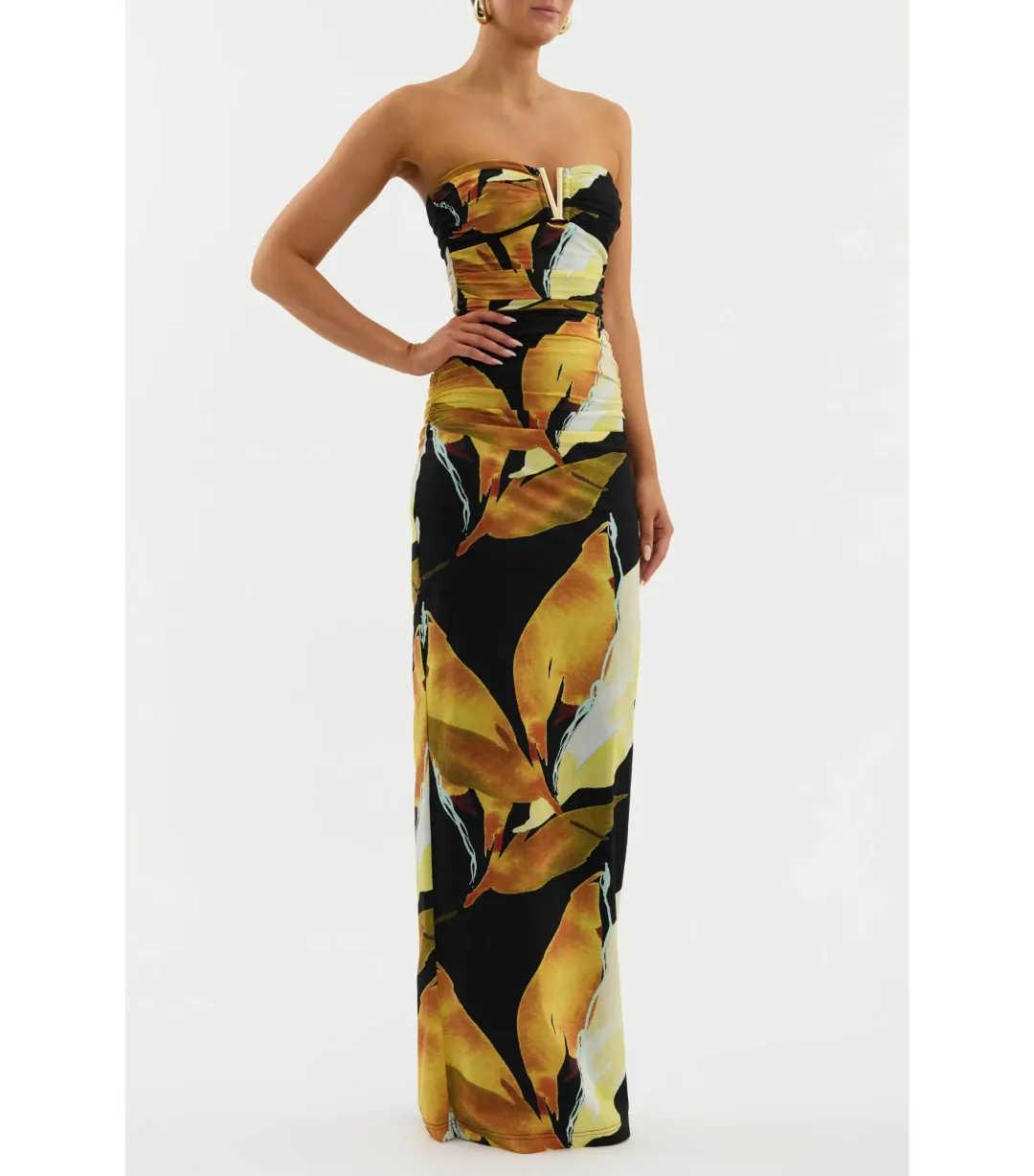 Rebecca Vallance Paradise of Petals Gown Print Size AU 10 for rent on The Volte - main image