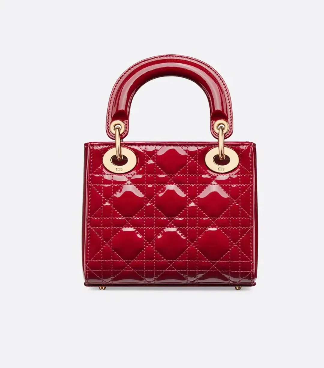 Dior Mini Lady Dior Bag Cherry Red for rent on The Volte - main image