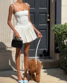 House of CB Marcy Mini Dress Size White S/Au 8 for rent on The Volte - image 3