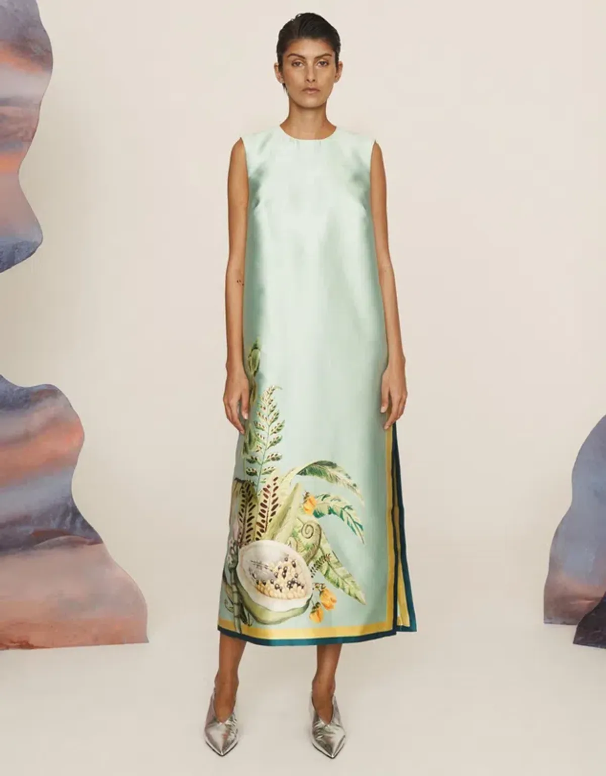 Alemais Anita Midi Dress Green Size AU 12 - Image 1