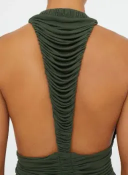 Christopher Esber Orion Gown Green Size 8 for rent on The Volte - image 2