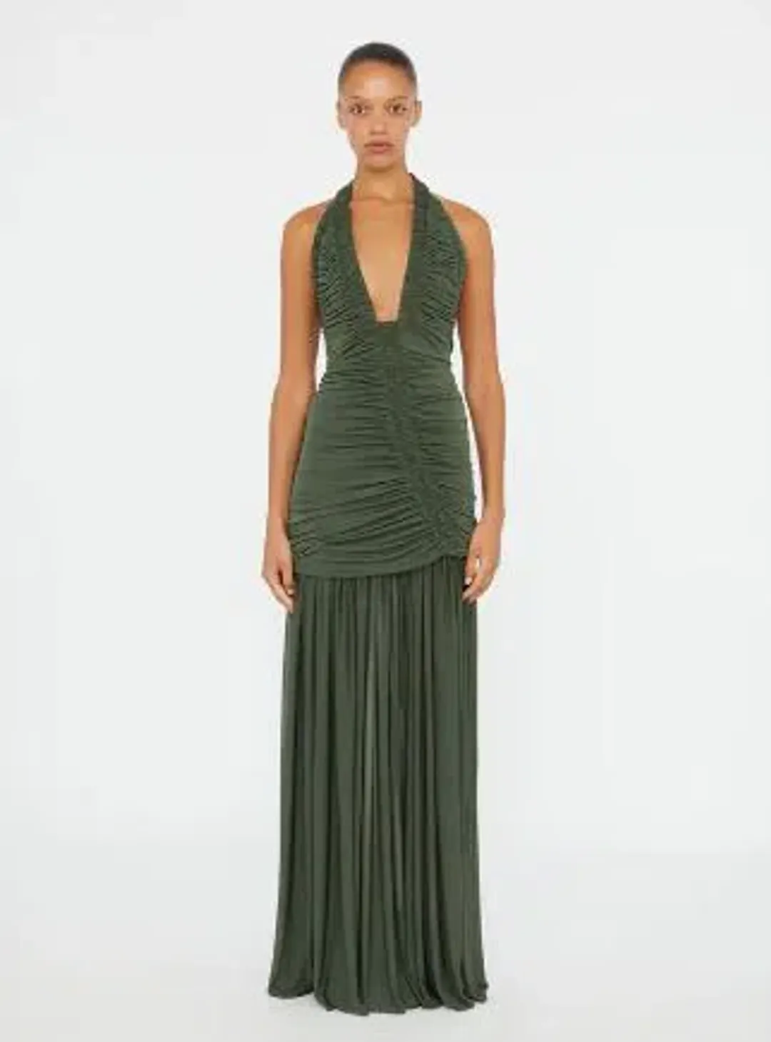 Christopher Esber Orion Gown Green Size 10 for rent on The Volte - main image