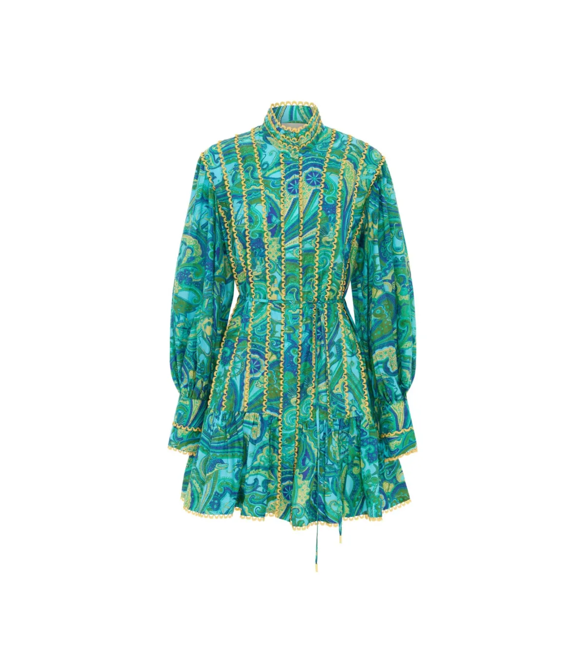 Alemais Ceto Mini Dress Green Size 14 - Image 5