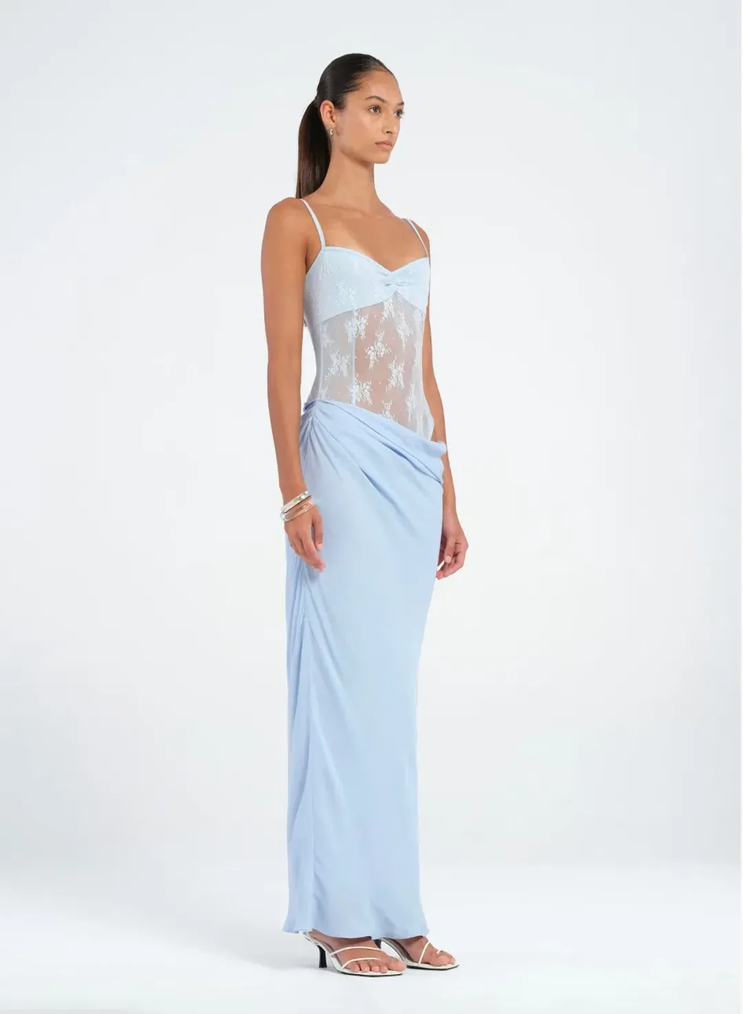 Benni Akio Maxi Dress Blue Size 8 for rent on The Volte - main image