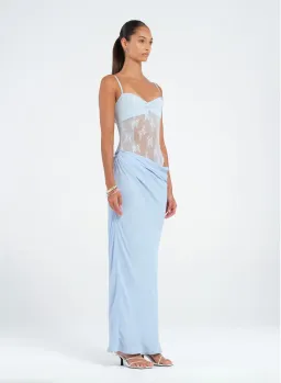 Benni Akio Maxi Dress Blue Size 8 for rent on The Volte - image 2