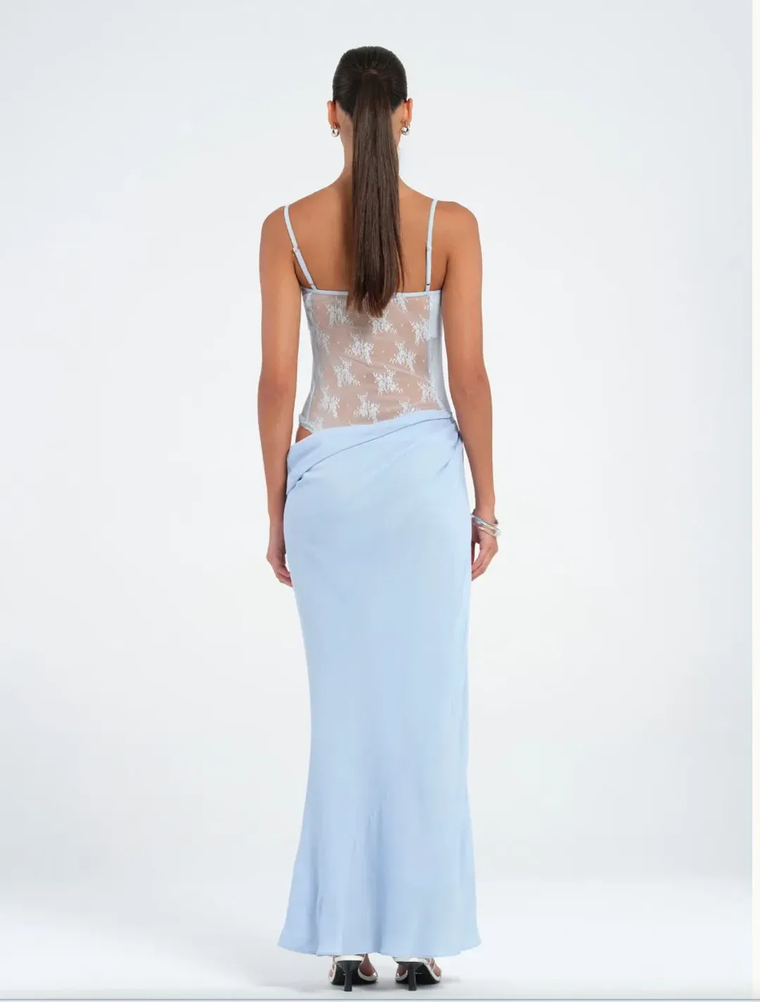 Benni Akio Maxi Dress Blue Size 8 for rent on The Volte - main image