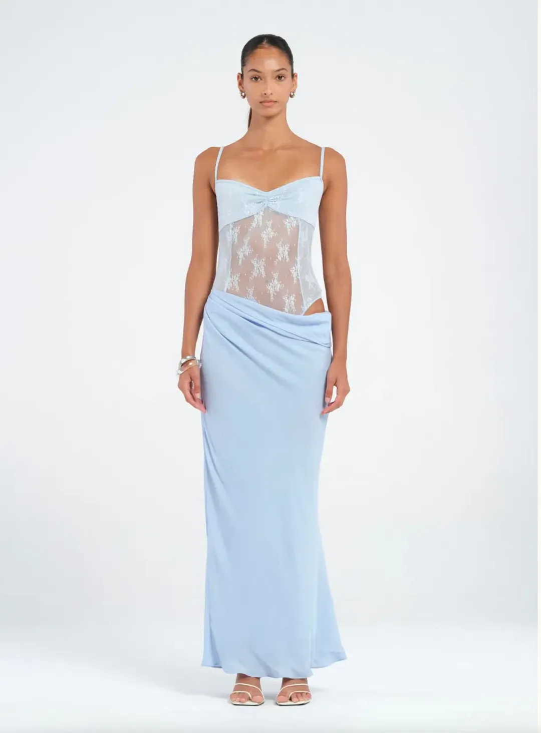 Benni Akio Maxi Dress Blue Size 8 for rent on The Volte - main image