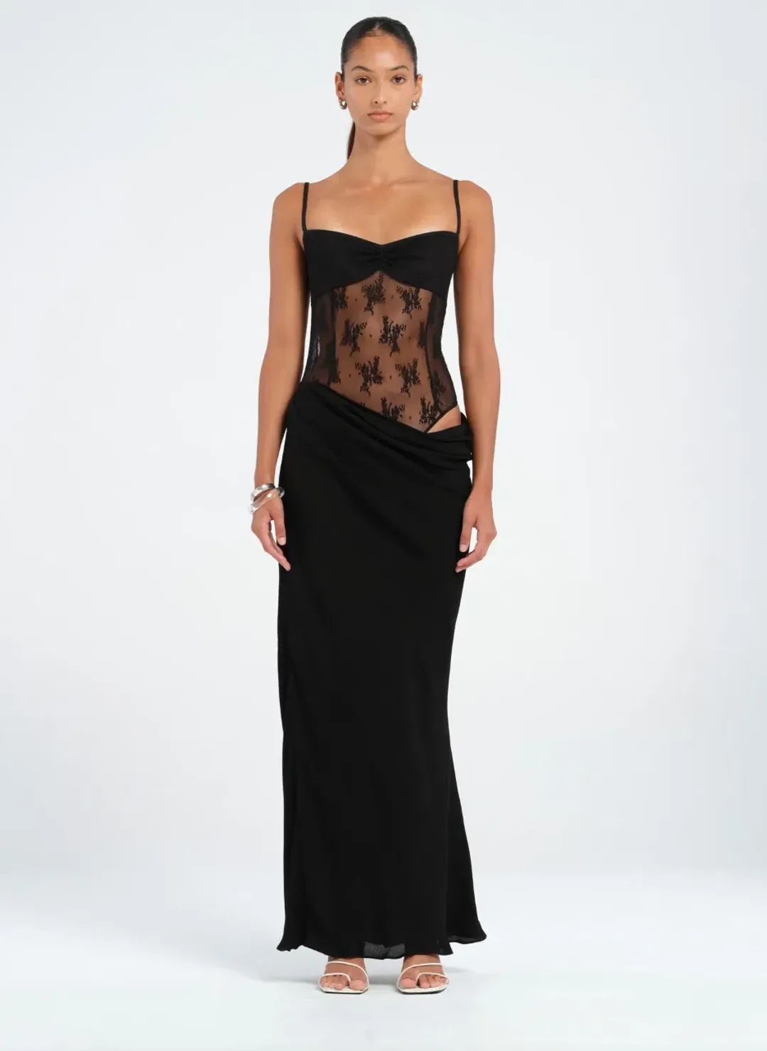 Benni Akio Maxi Dress Black Size 6 for rent on The Volte - main image