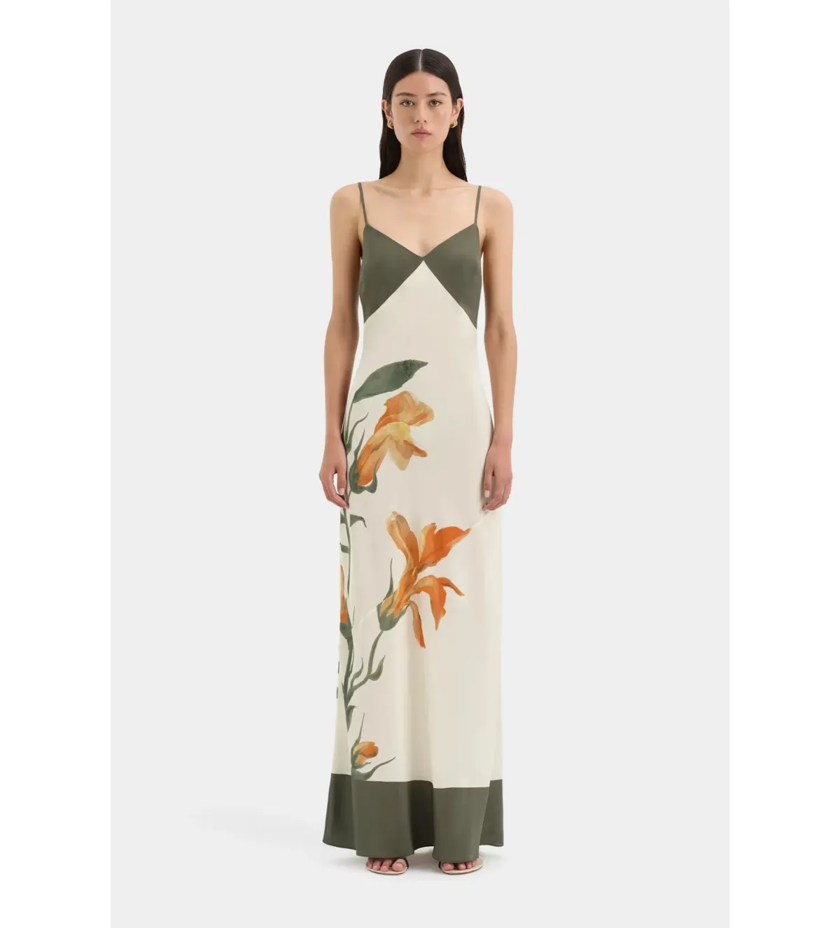 Sir The Label Constance V Neck Slip Dress Iris Floral Size 0 / AU 6 - Image 1