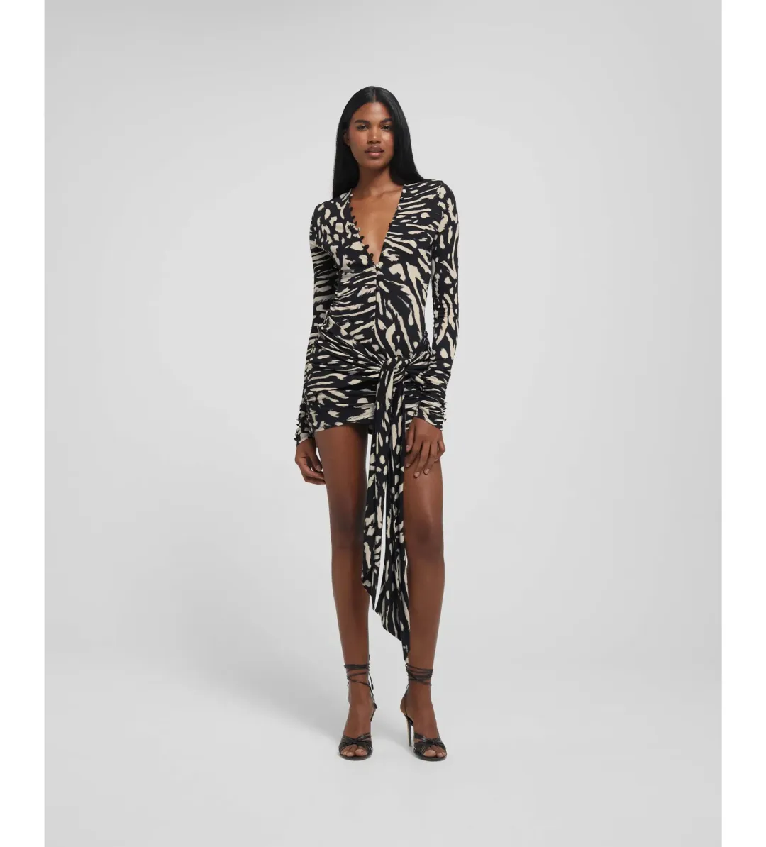 Rat & Boa Leontina Mini Dress Animal Print Size 6 for rent on The Volte - main image