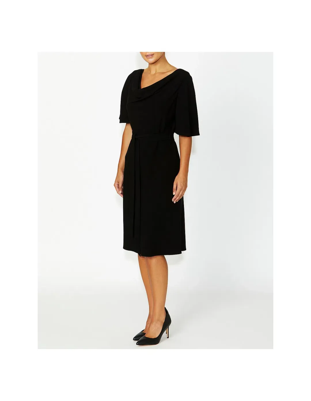 Anthea Crawford Harmony Midi Dress Black Size AU 12 for rent on The Volte - main image