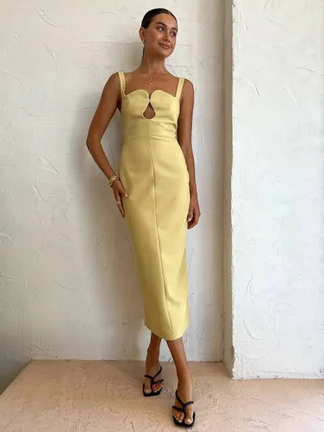 Camilla and Marc Brixton Dress Yellow Size AU 8 for rent on The Volte - main image