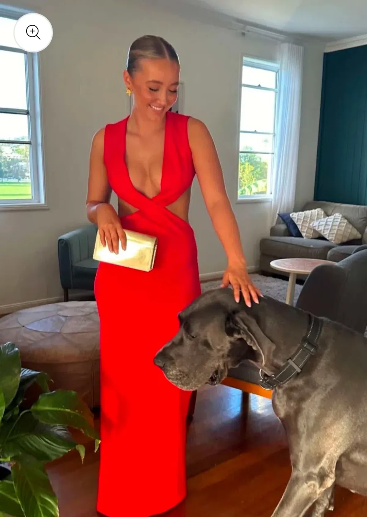 Effie Kats VALENCIA GOWN - CHERRY RED - Image 4