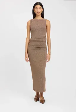 Kookai Serena Maxi Dress | Size 34| 6 |Copper| New With Tags for rent on The Volte - image 1