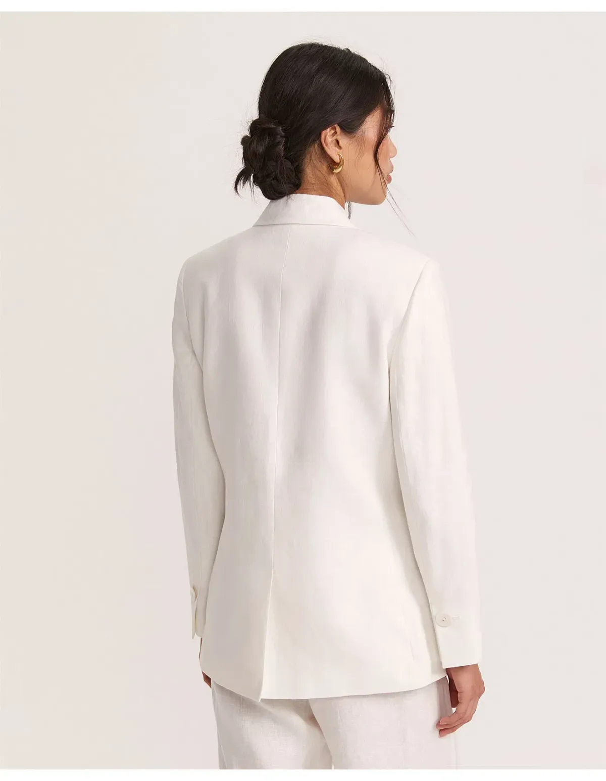 Saba Lila Linen Jacket White Size AU 8 - Image 4