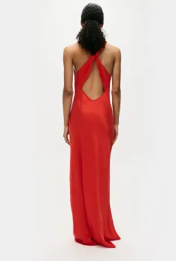 Silk Laundry HIGH LOW DRESS - Geranium - Size 8/S for rent on The Volte - image 2