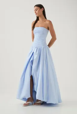 Aje Violette Bubble Hem Maxi Blue Size AU 8 for rent on The Volte - image 2
