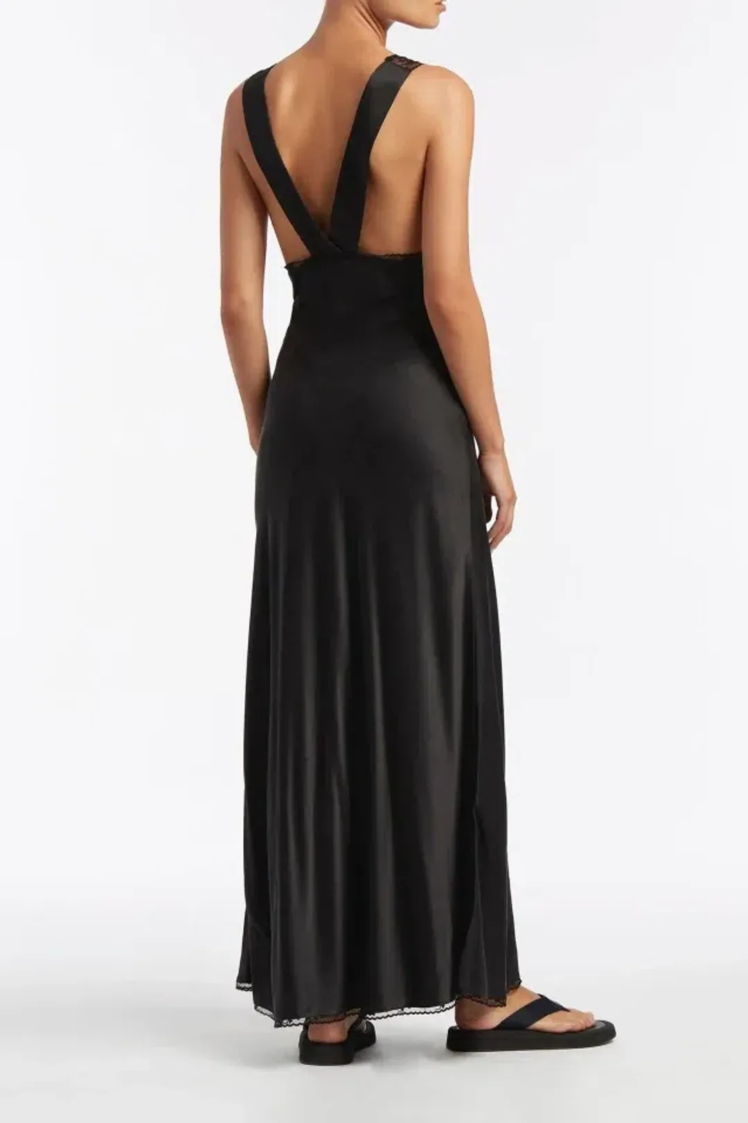 Sir the Label aries cut out gown black for rent on The Volte - main image