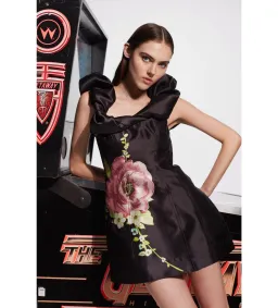 ALÉMAIS Regent Noir Mini Dress size 14 for rent on The Volte - image 4