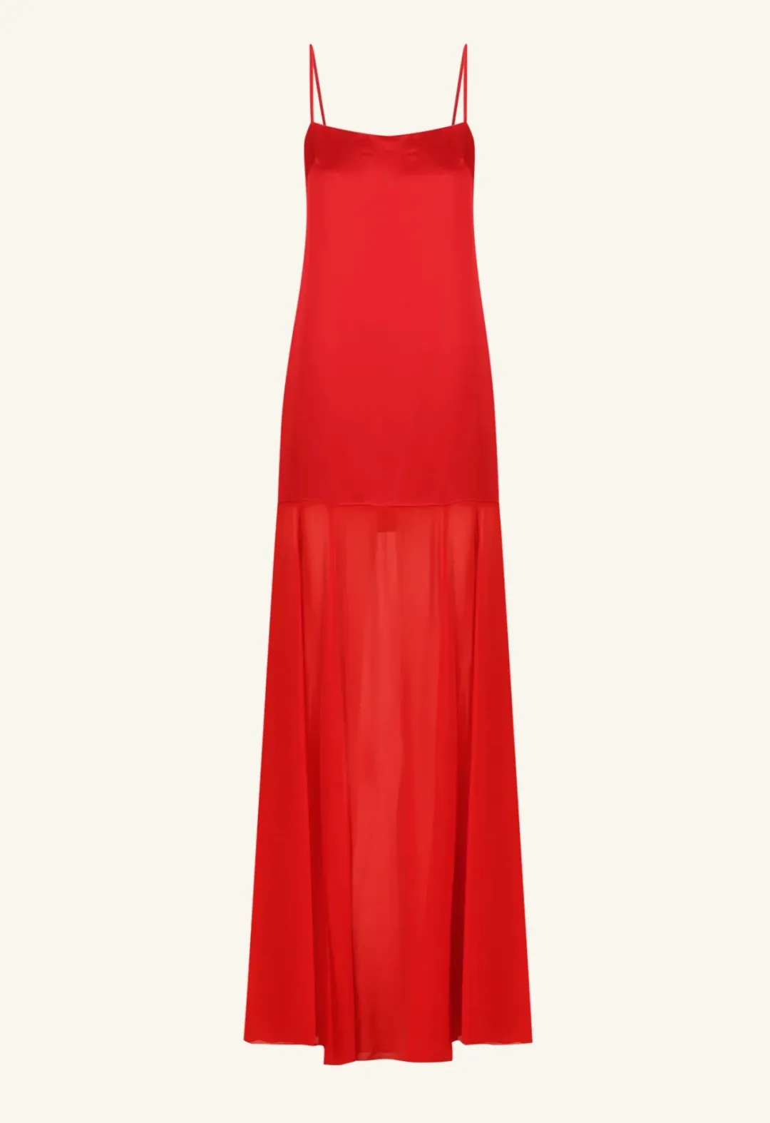 Shona Joy Moraya Dropped Waist Maxi Dress Chilli Size 10 for rent on The Volte - main image