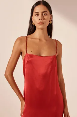 Shona Joy Moraya Dropped Waist Maxi Dress Chilli Size 10 for rent on The Volte - image 2