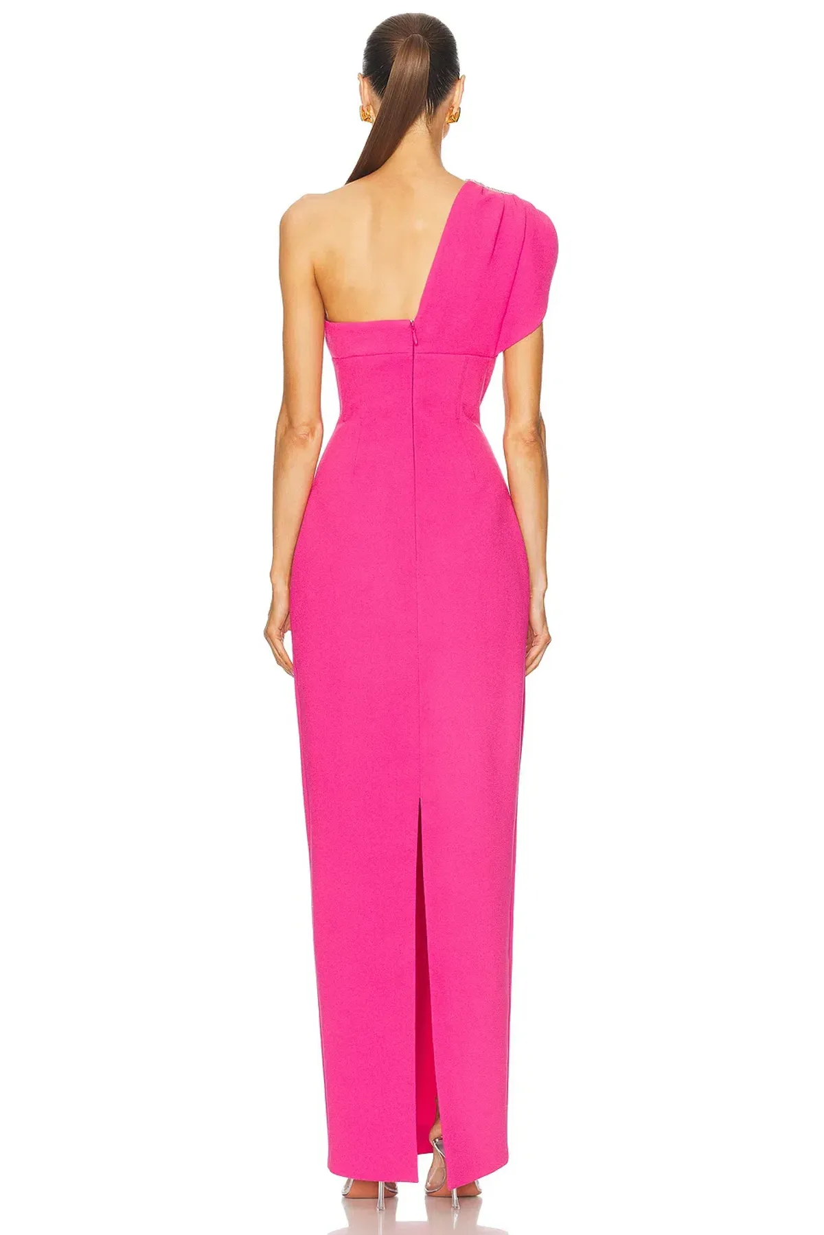 Rachel Gilbert Winnie Gown in Hot Pink Size 8 - Image 3