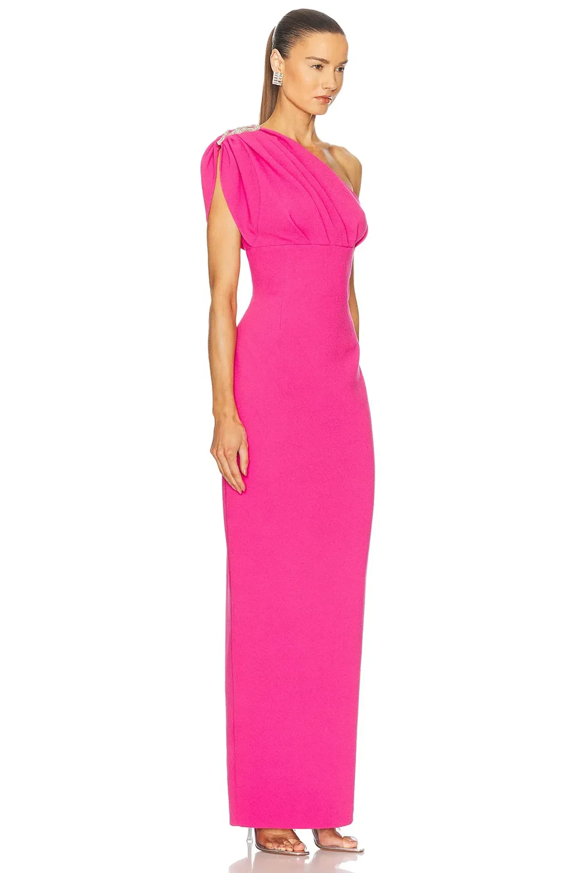Rachel Gilbert Winnie Gown in Hot Pink Size 8 - Image 2
