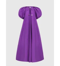 Leo Lin Noelle Bishop Sleeve Maxi Dress Purple Size 4 for rent on The Volte - image 1