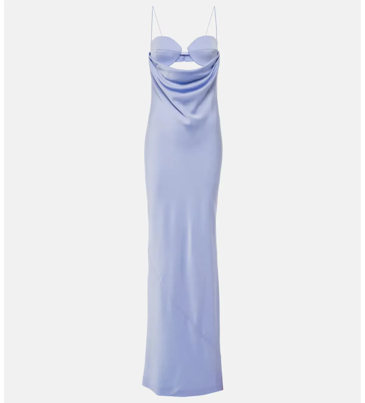 Alex Perry Cutout Draped Satin Crêpe Gown Size AU 10 - Image 3