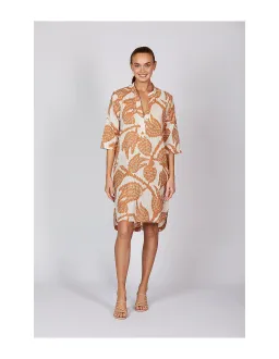 Adrift Lana Shift Midi Dress Print Size 14/L for rent on The Volte - image 1