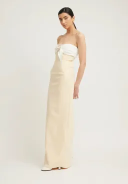 Tojha Kasai Dress Lemon/Ivory Size S / AU 8 for rent on The Volte - image 2