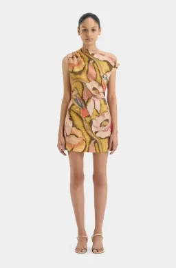 Sir the Label Talulah Knot Mini Dress Sanderling Floral Size 8 for rent on The Volte - image 1