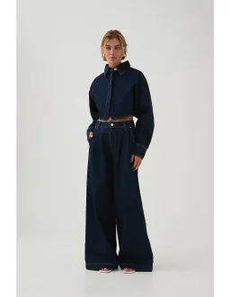 Aje Junee Tailored Denim Pants Size 10 for rent on The Volte - image 1