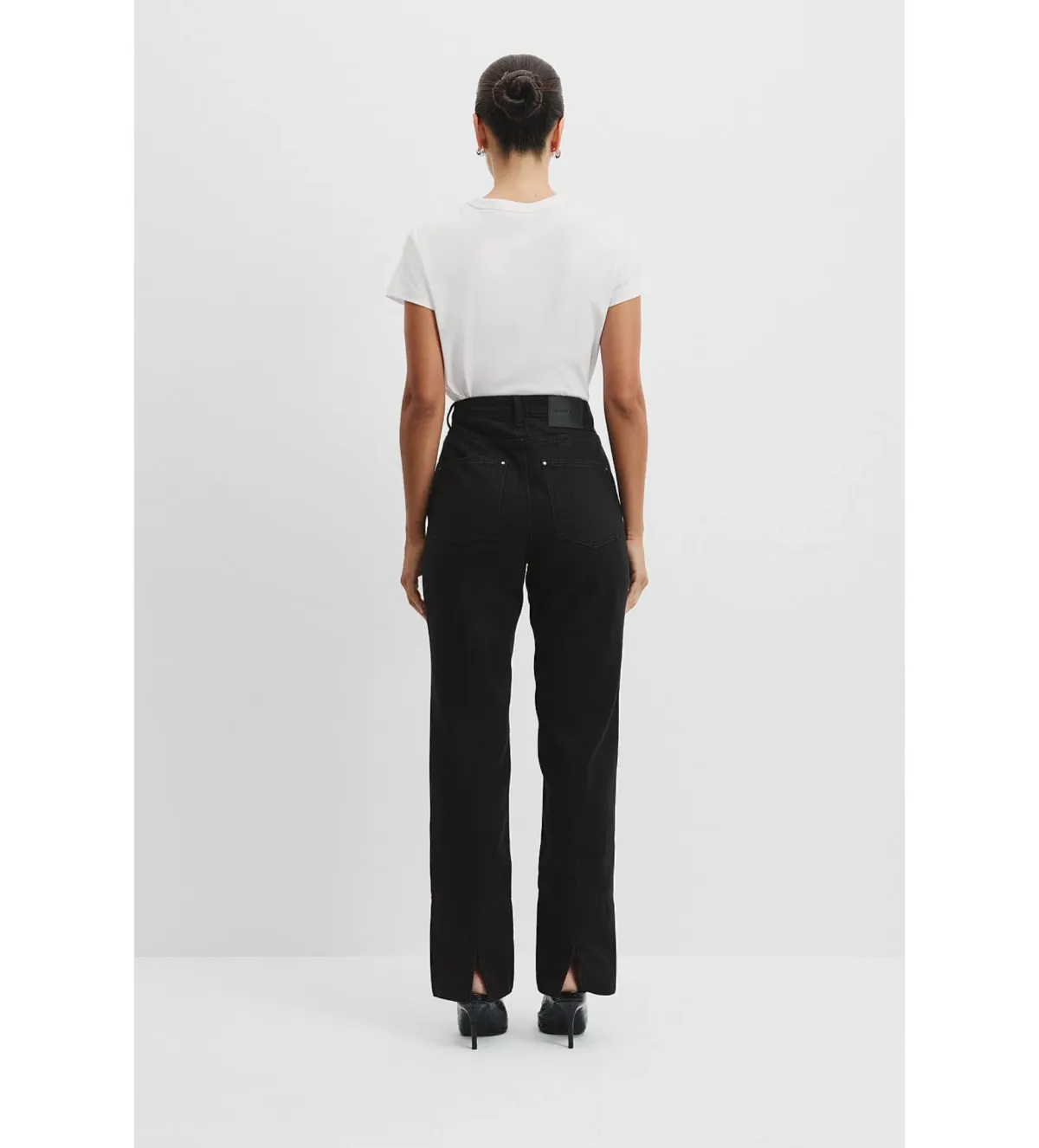 Country Road Cigarette Jean Black Size AU 6 - Image 3