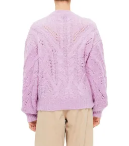 Isabel Marant Eline Chunky Knit Sweater Lilac Size 10/38 for rent on The Volte - image 5