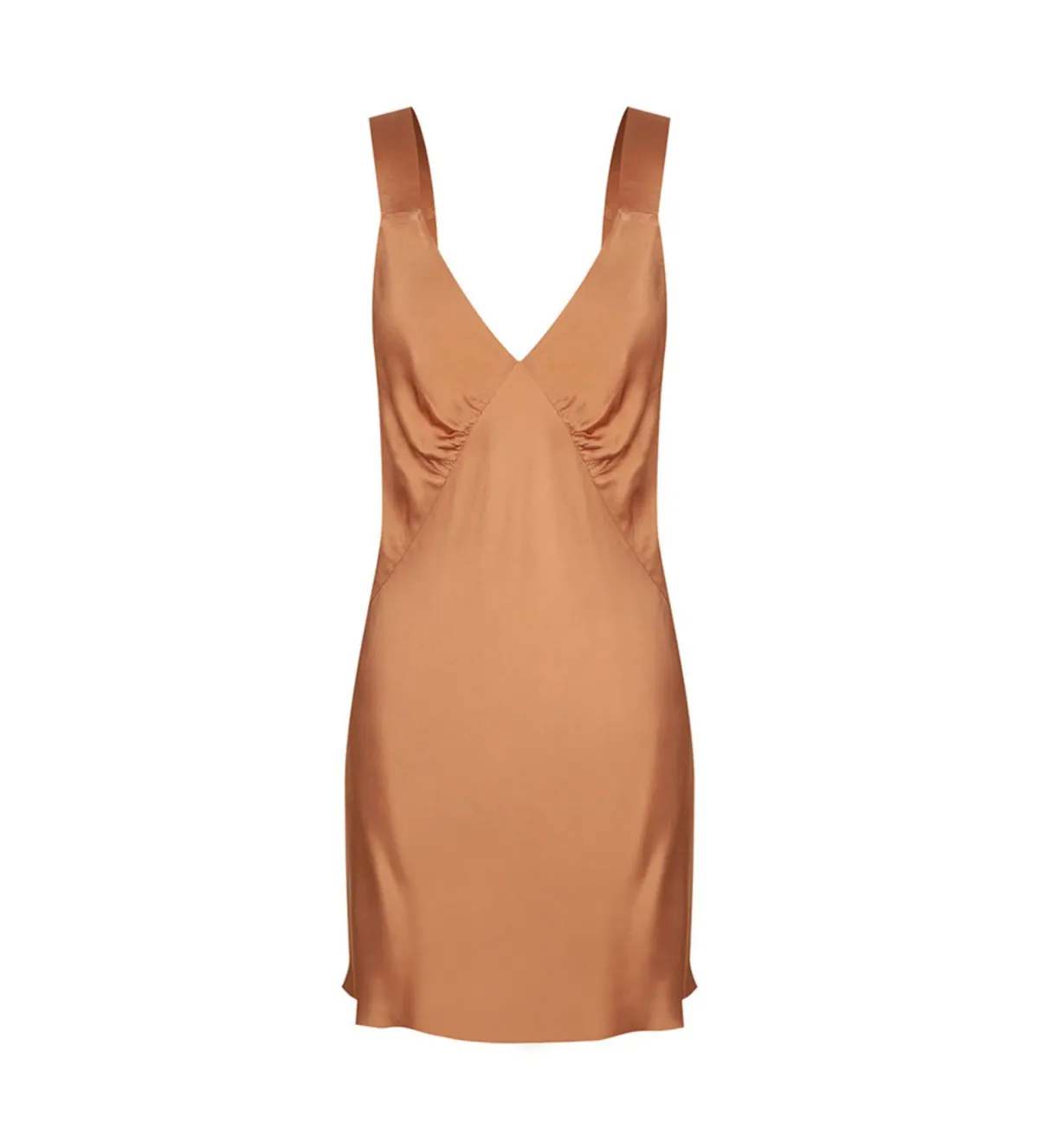 SHONA JOY La Lune Plunged Slip Dress Copper Size XS / AU 6 - Image 5