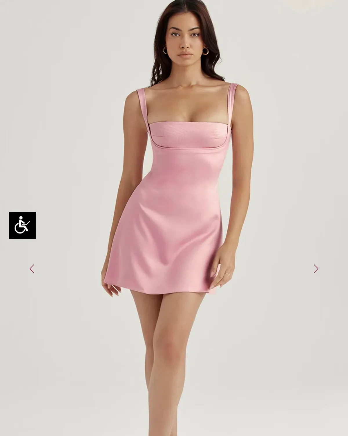 House of CB Kara Mini Dress Pink Quartz AU 12-14 - Image 1
